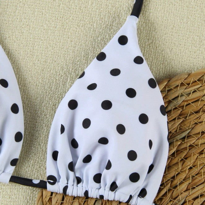 Bikini triangle pour femmes avec un élégant motif à pois Echo Archiv