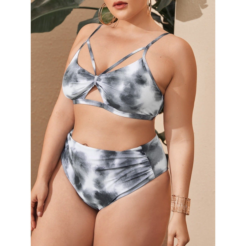 Bikini femme taille haute avec design cut-out à la mode R&B