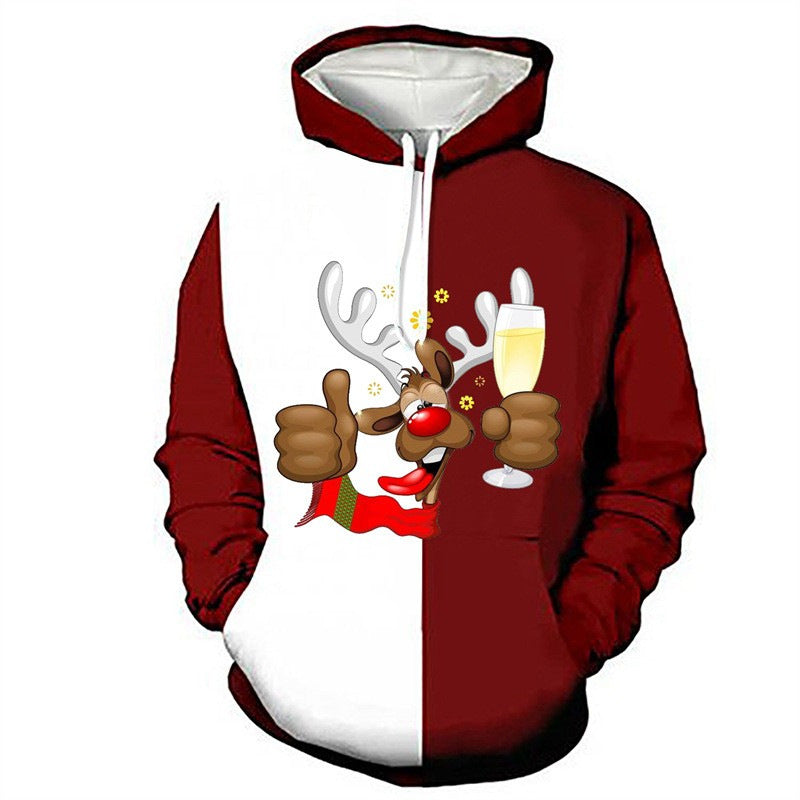 Sweat à capuche amusant pour femmes avec motif de Noël Echoarchiv