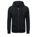 Hoodie zippé pour hommes, coupe slim avec fermeture éclair en métal, capuche double épaisseur et poche kangourou Echo Archiv