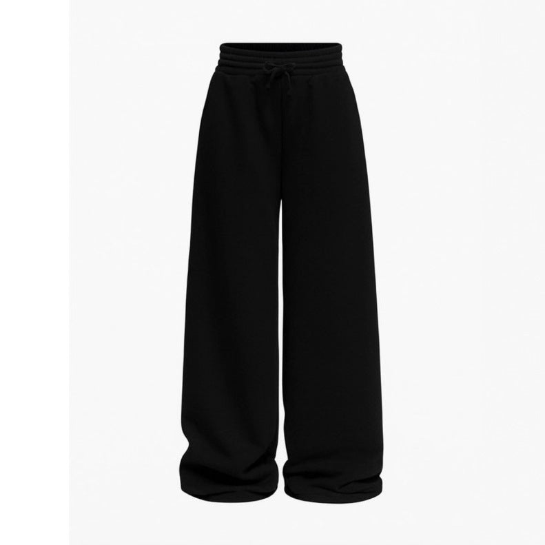 Pantalon de lounge unisexe en molleton avec cordon de serrage élastique, poches latérales et jambe droite Echo Archiv