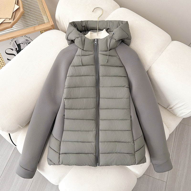 Veste hybride légère pour femmes avec devant mat, panneaux de manches élastiques et isolation thermique chaude Echo Archiv