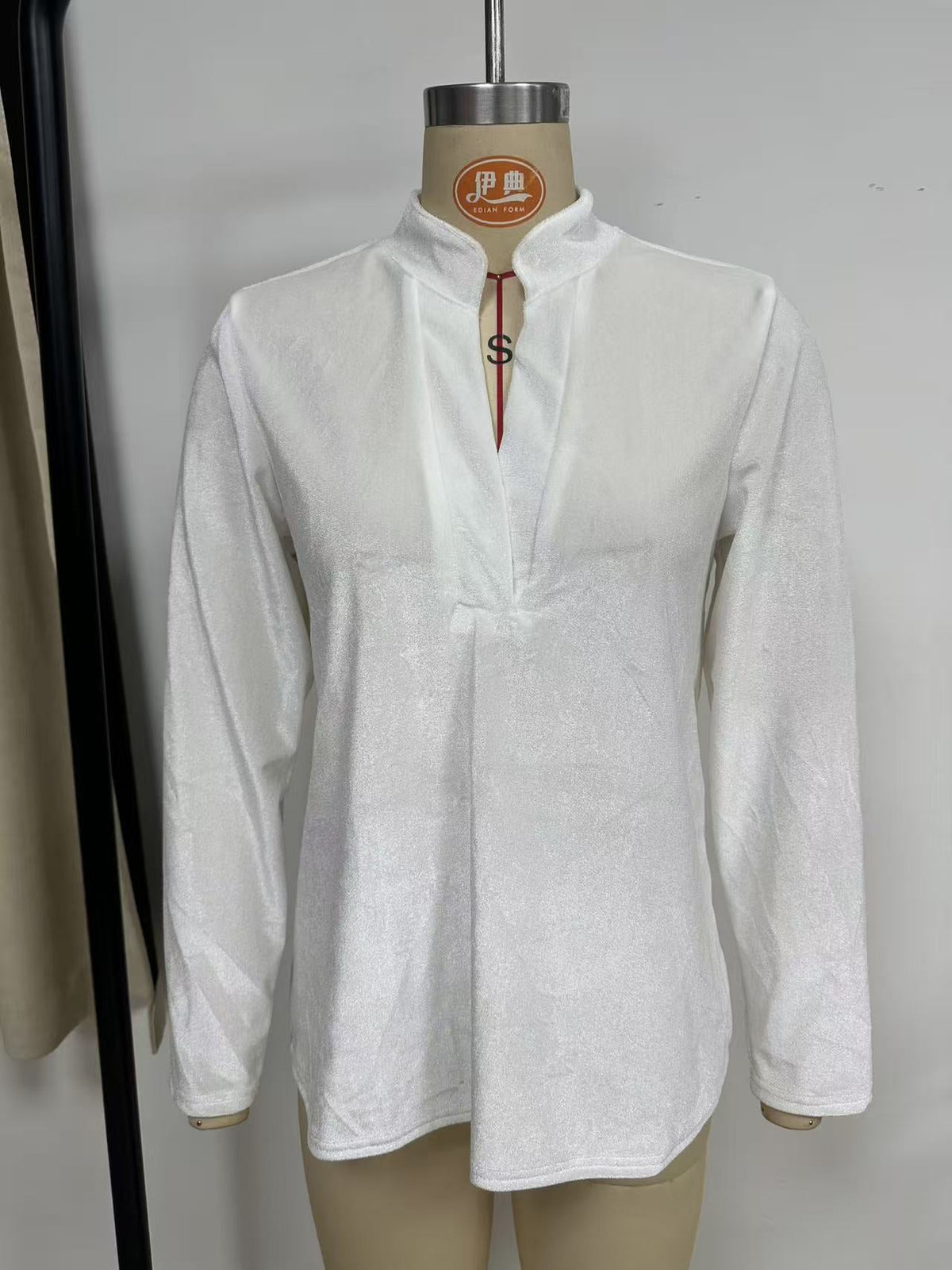 Blouse en Velours Élegante pour Femmes