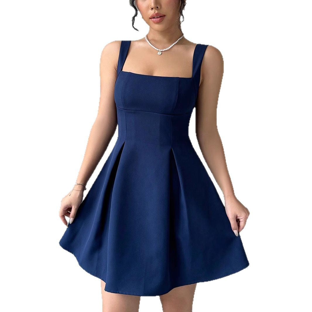 Robe de bal pour femmes avec décolleté carré et jupe fluide R&B