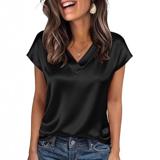 Blouse Satin R&B pour Femmes