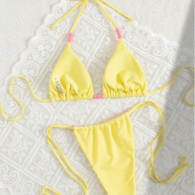 Bikini triangle femme avec accents colorés Echo Archiv