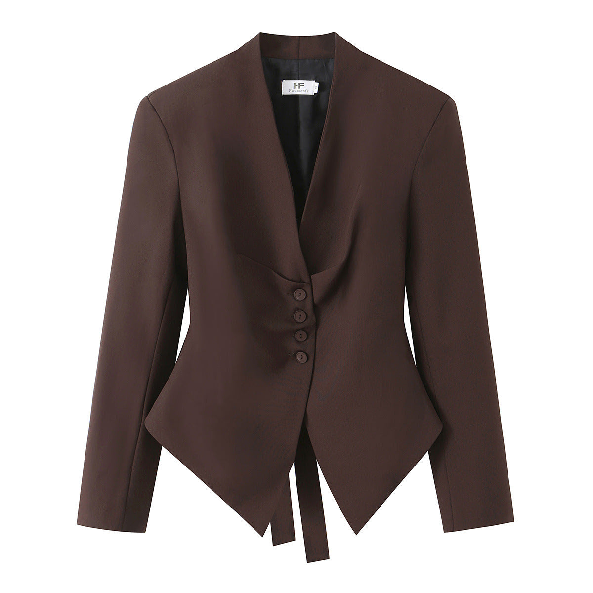 Blazer cintré pour femmes avec ourlet asymétrique et détail drapé Echo Archiv