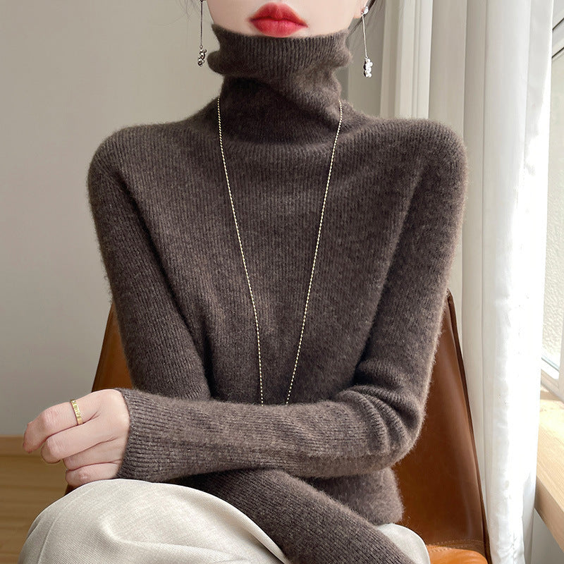 Pull col roulé slim fit pour femmes