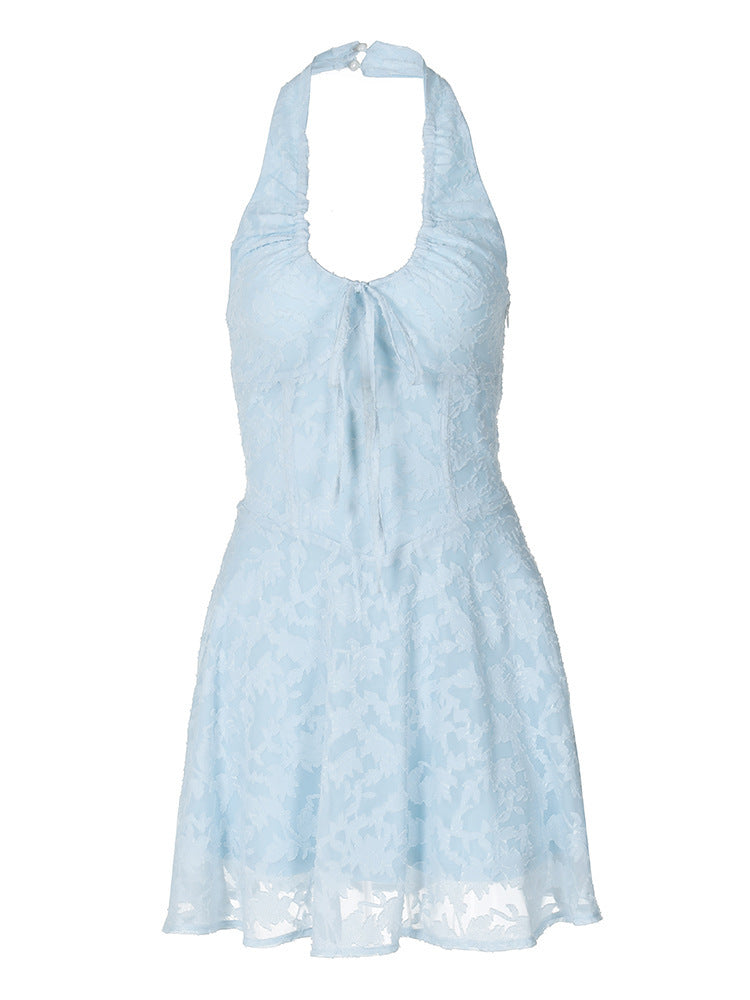 Robe Boho romantique et ludique pour femmes avec dentelle et col montant R&B