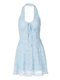 Robe Boho romantique et ludique pour femmes avec dentelle et col montant R&B