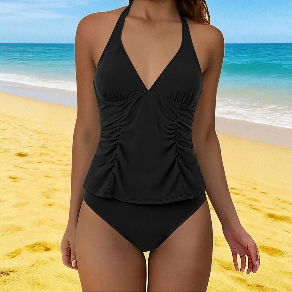 Ensemble de tankini pour femmes avec haut flatteur et slip taille haute Echo Archiv