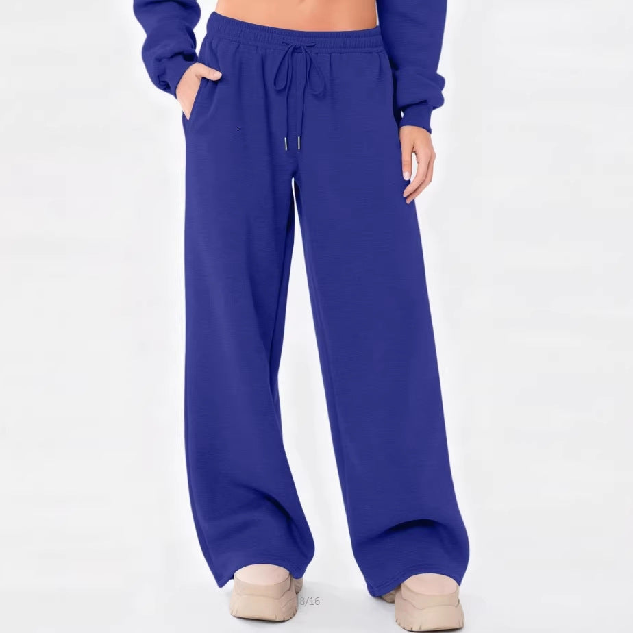 Pantalon de lounge large pour femmes avec taille confortable, cordon élastique et poches latérales Echo Archiv