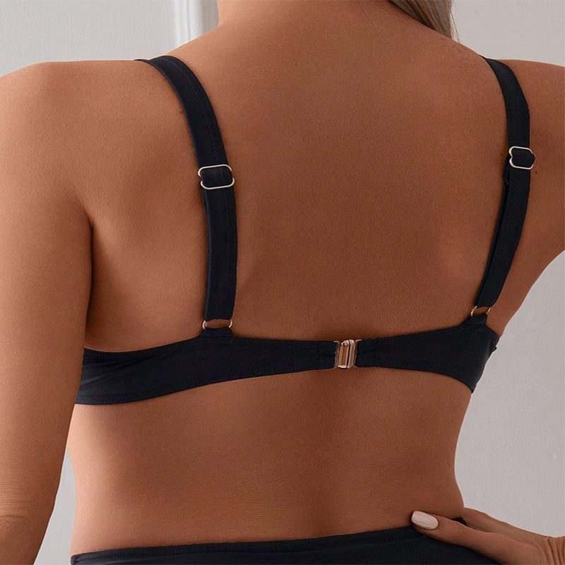Bikini Taille Haute Femme avec Détails de Lacer R&B