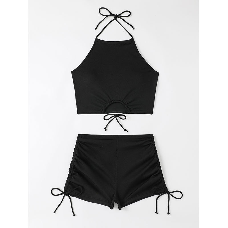 Ensemble de bikini décontracté pour femmes avec fronces R&B