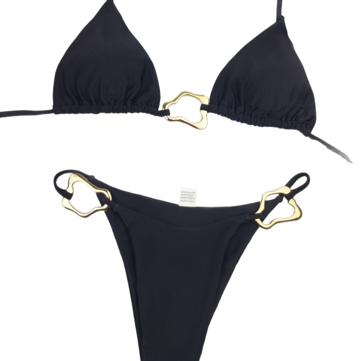 Bikini triangle femme avec détails dorés élégants Echo Archiv