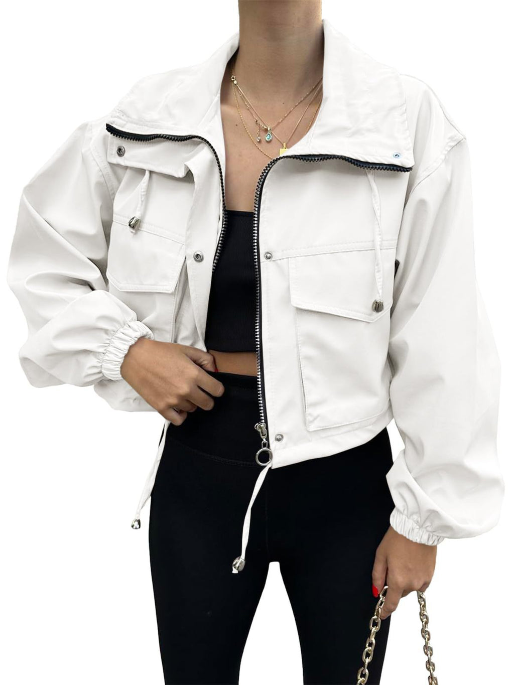 Veste courte féminine élégante et sportive