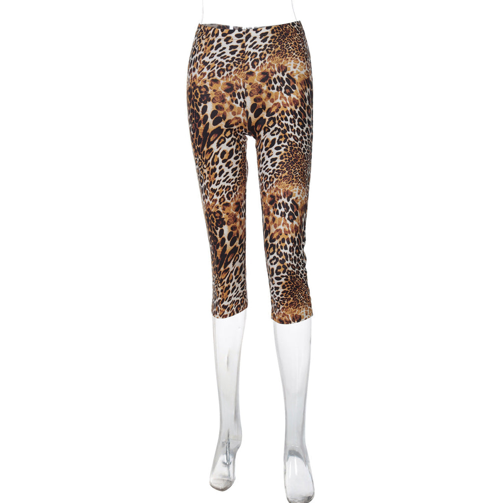 Leggings pour femmes au motif léopard tendance avec stretch confortable Heidi-Mode