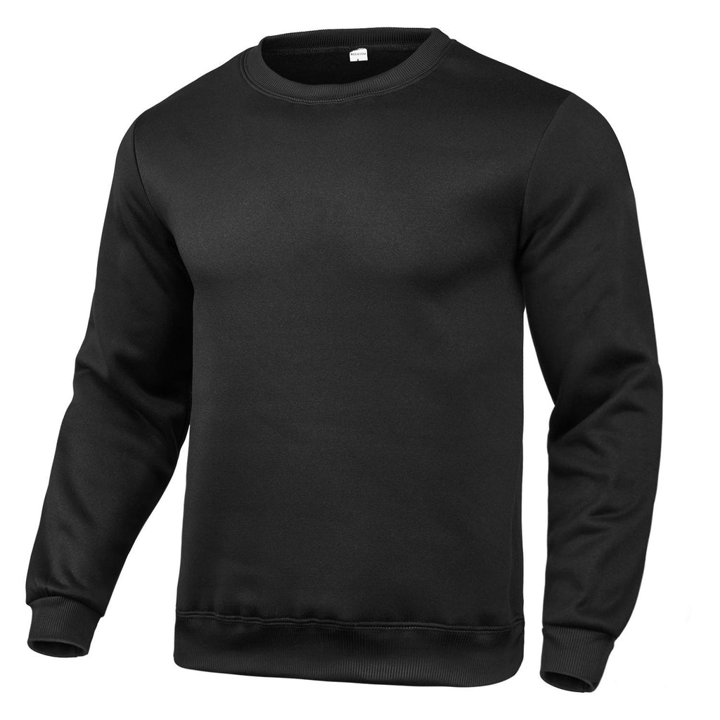Sweat-shirt classique à col rond pour hommes avec intérieur en polaire douce, ourlet côtelé et coutures renforcées Echo Archiv