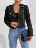 Veste Biker Femme en Similicuir
