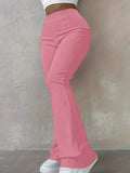Pantalon Bootcut Taille Haute pour Femmes avec Coupe Sculptante Echoarchiv