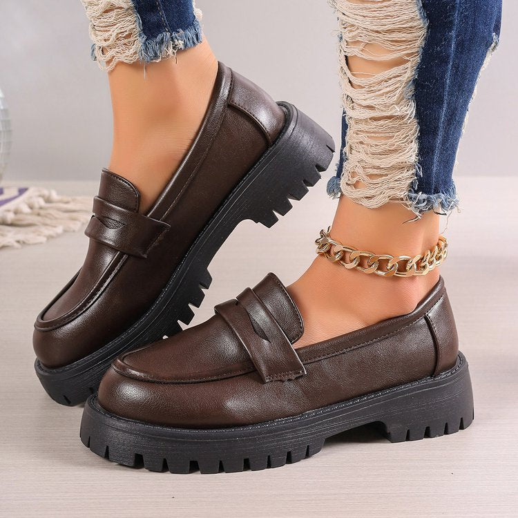 Mocassins pour femmes avec semelle antidérapante et design élégant à lanières R&B
