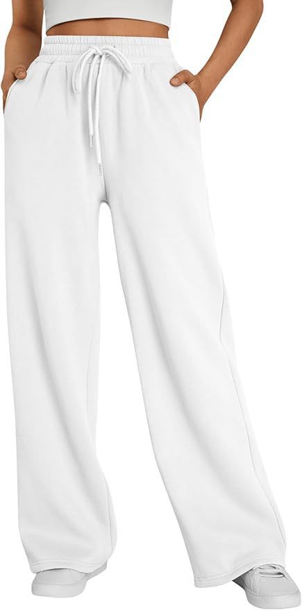 Pantalon de lounge large pour femmes avec taille élastique haute, cordon de serrage réglable et silhouette palazzo fluide Echo Archiv
