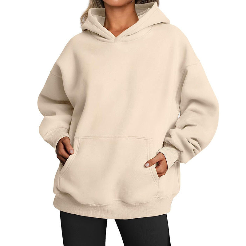 Pull à capuche en molleton Relax pour femmes avec poche kangourou, dos allongé et épaules tombantes Echo Archiv