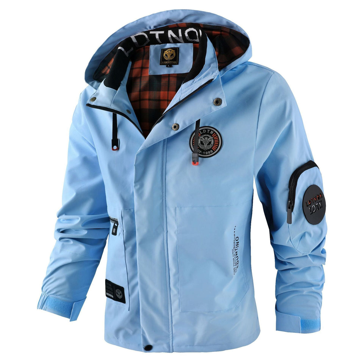 Parka imperméable pour hommes avec capuche, poches utilitaires multiples, poignets renforcés et membrane coupe-vent Echo Archiv