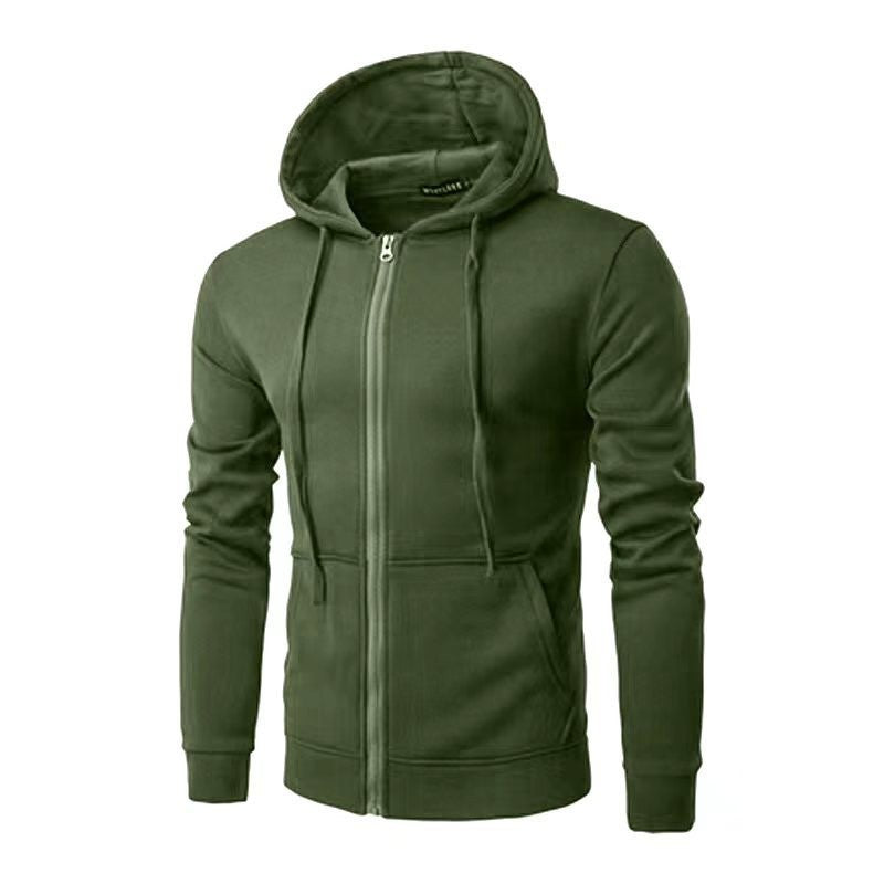 Sweat à capuche zippé pour hommes, légèrement cintré, avec coutures plates et poche kangourou Echo Archiv
