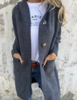 Manteau en Tricot Élégant pour Femmes