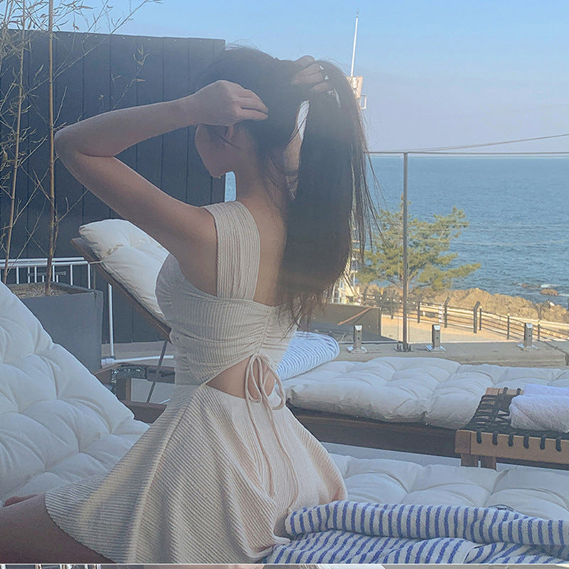 Robe de Plage Élégante pour Femmes avec Fronces R&B
