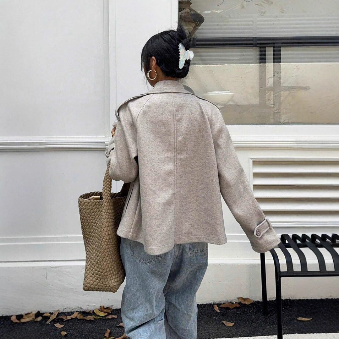 Veste en Laine Oversized Élégante pour Femmes