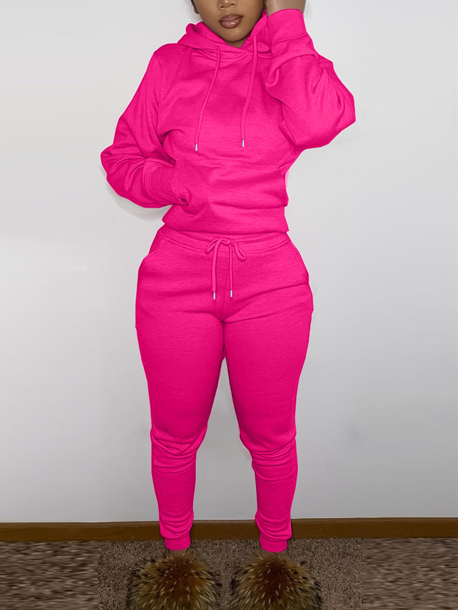 Ensemble de jogging sportif pour hommes avec sweat à capuche, poche kangourou et pantalon de jogging slim Echo Archiv