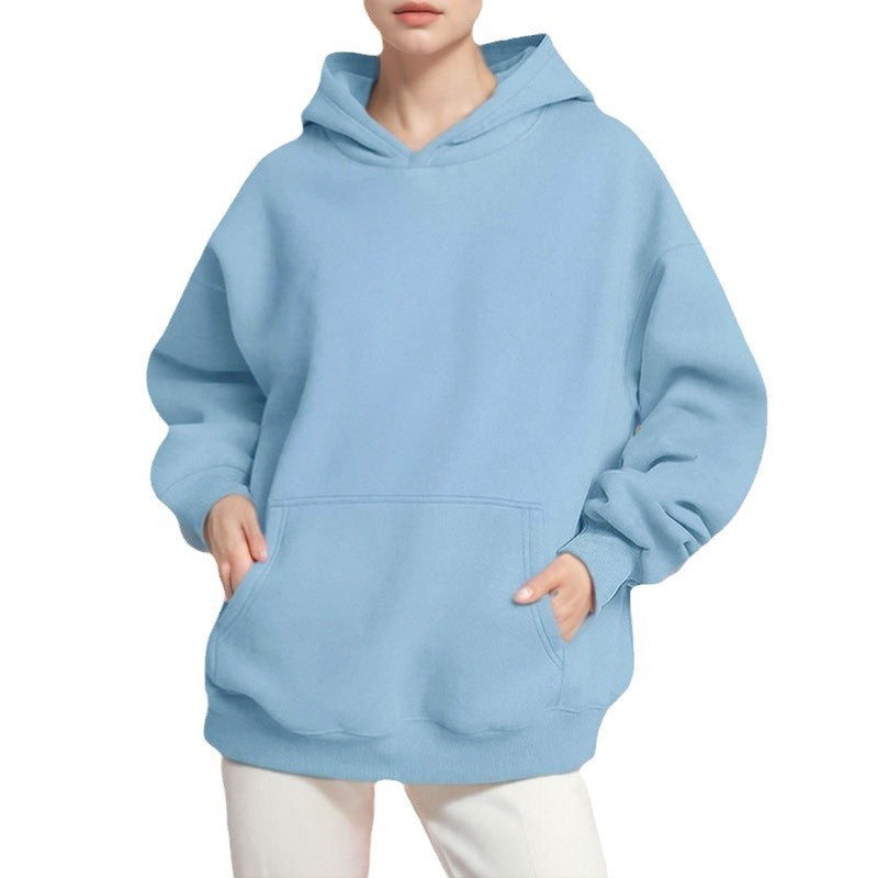 Pull à capuche décontracté pour femmes en French Terry avec coupe d'épaule basse et poche kangourou Echo Archiv