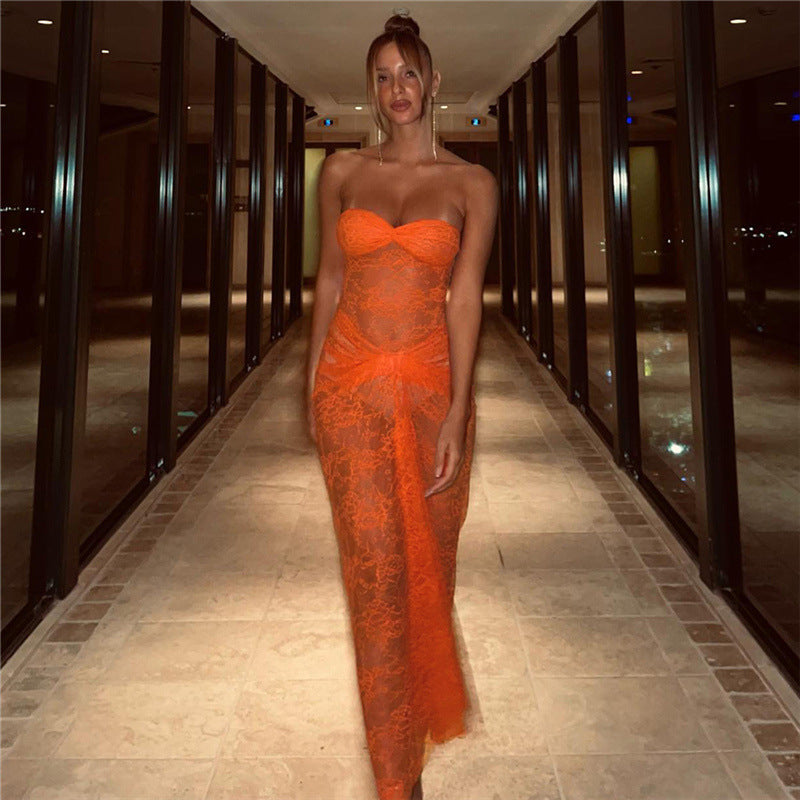 Robe de soirée élégante en dentelle pour femmes Heidi-Mode