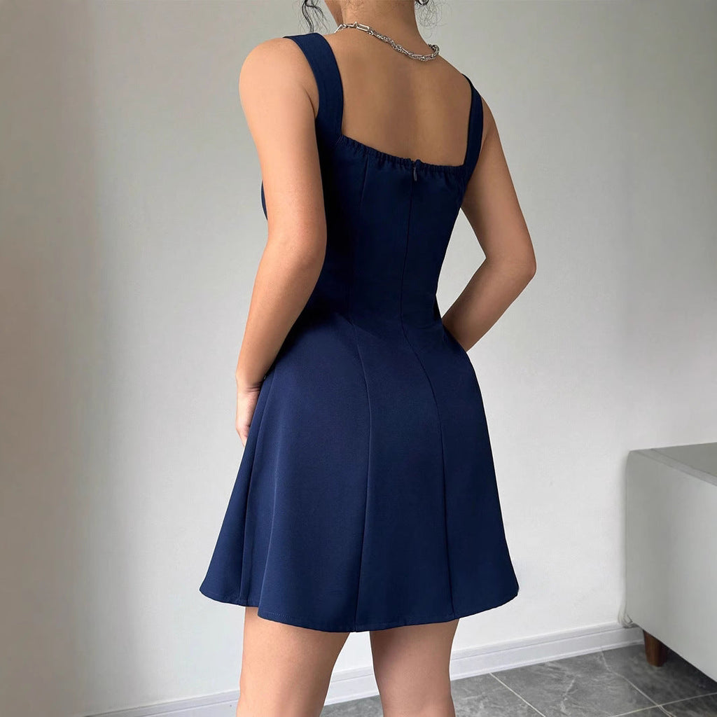 Robe de bal pour femmes avec décolleté carré et jupe fluide R&B