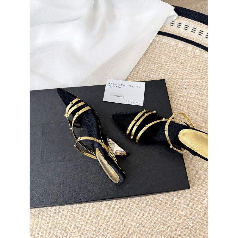 Sandales élégantes à brides décoratives pour femmes R&B