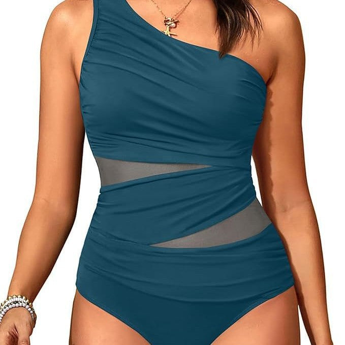 Maillot de bain élégant pour femmes avec coupe asymétrique R&B