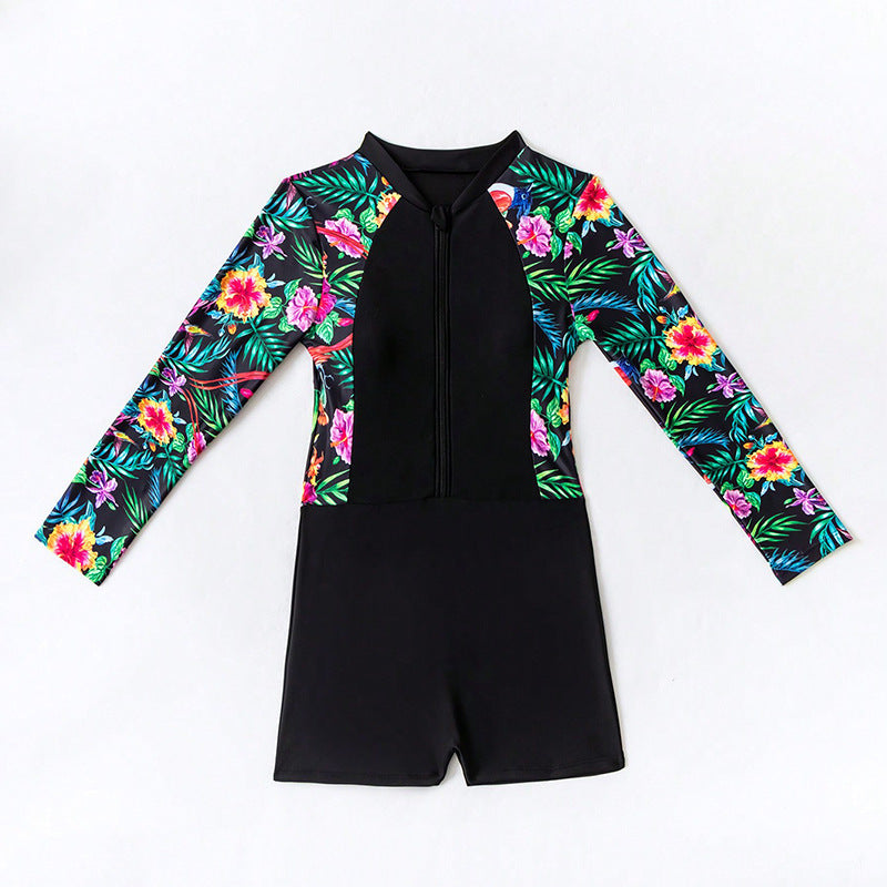 Maillot de bain à manches longues pour femmes R&B