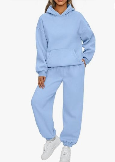 Ensemble confortable de sweat à capuche oversize et de jogging pour femmes en mélange de coton doux Echo Archiv