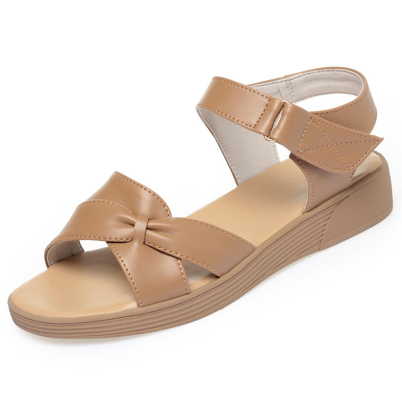 Sandales à lanières confortables pour femmes avec fermeture réglable et élégante boucle Heidi-Mode