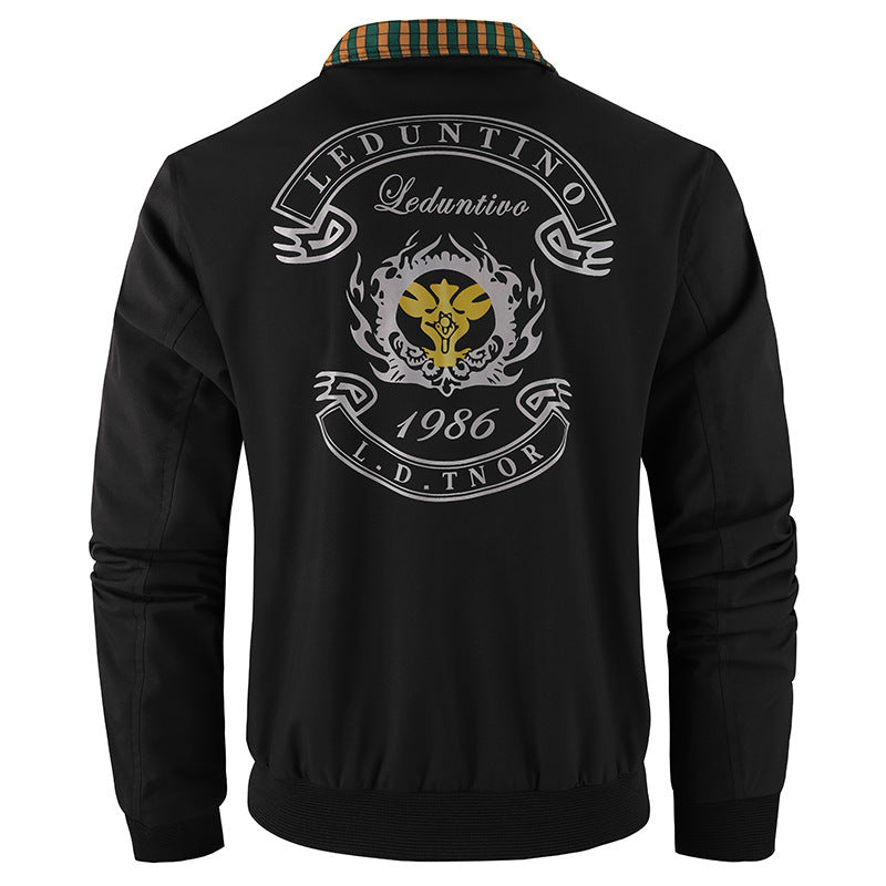 Veste bomber Field pour hommes en tissu coupe-vent avec rembourrage matelassé au col intérieur, fermeture éclair frontale cachée et poches à rabat multifonctionnelles Echo Archiv