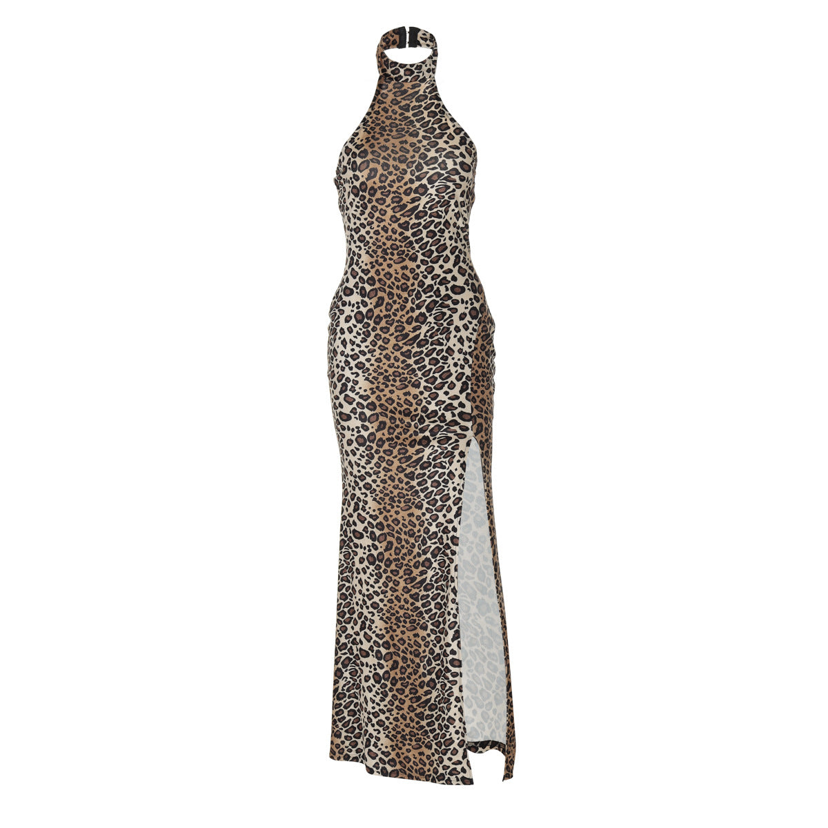 Robe maxi femme avec design décolleté et fente décorative Heidi-Mode