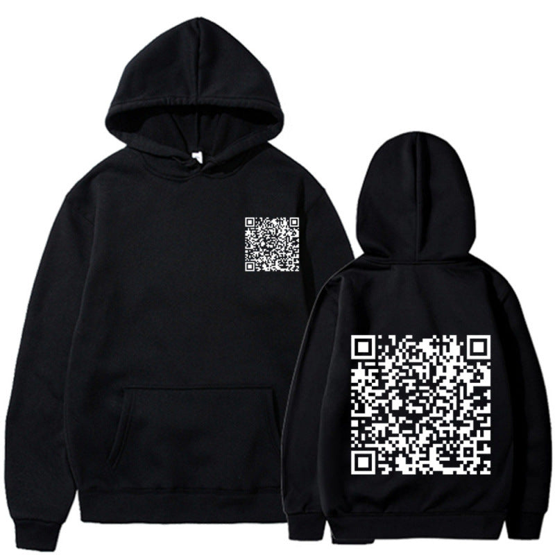 Sweat à capuche sportif pour femmes avec code QR Echoarchiv