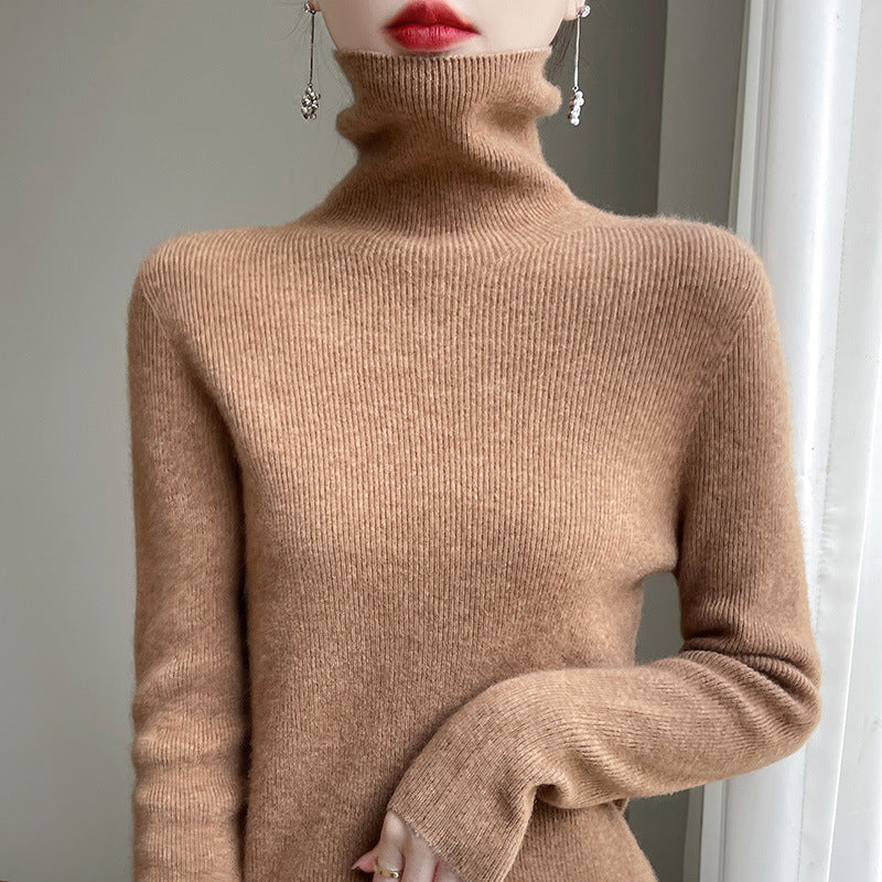 Pull col roulé slim fit pour femmes