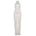 Robe Maxi Élégante pour Femmes avec Design Volumineux en Volants et Col Haut Heidi-Mode