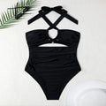 Maillot de bain une pièce élégant pour femmes avec détails découpés R&B