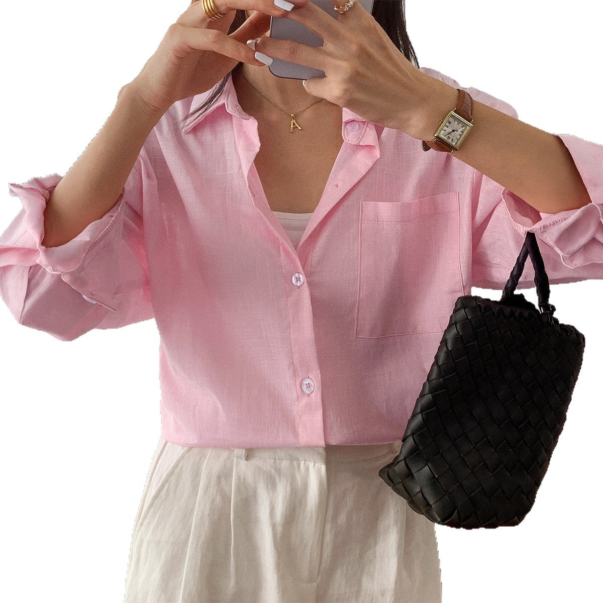 Ensemble d'été deux pièces pour femmes composé d'une chemise oversize légère et d'une robe mini sans manches Echo Archiv