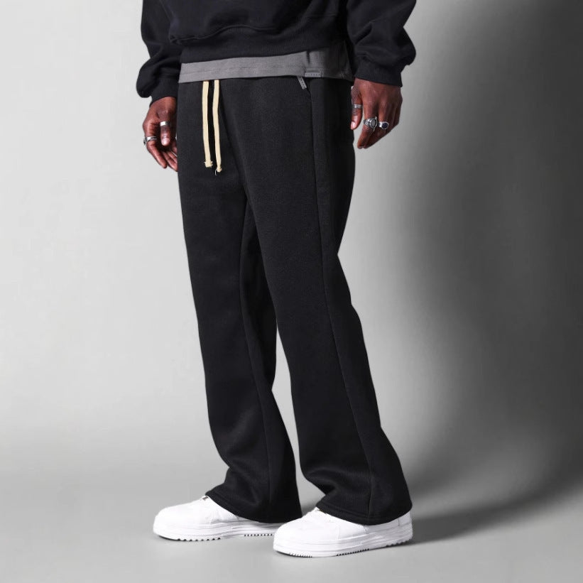 Pantalon de jogging pour hommes, coupe décontractée, jambe droite et taille élastique - Echo Archiv
