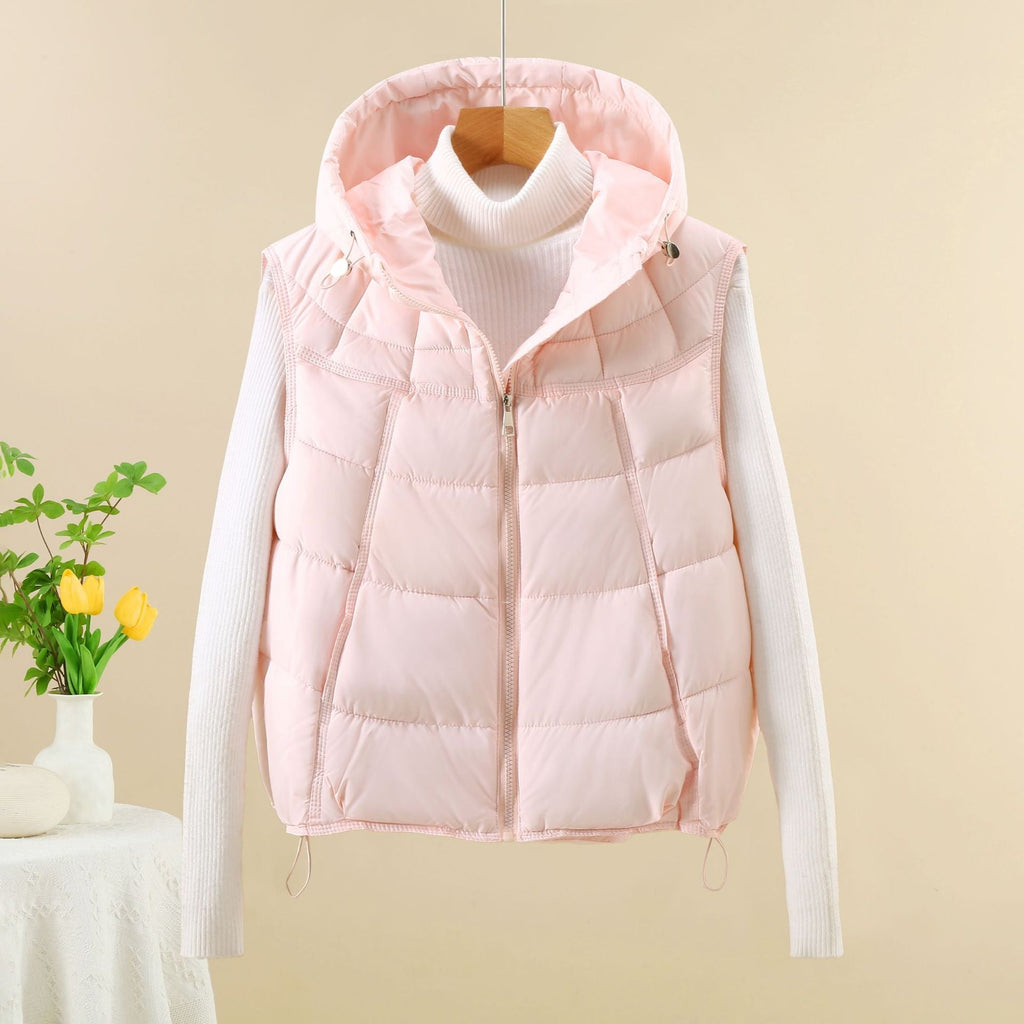Gilet thermique léger matelassé pour femmes avec capuche ergonomique et ourlet ajustable Echo Archiv